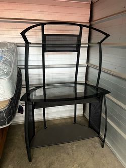 Metal/glass desk