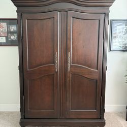 Solid Wood  Armoire TV  Wardrobe Storage 