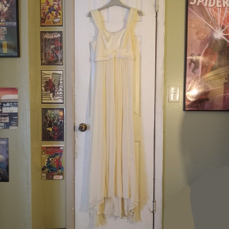 Cream Maternity Dress