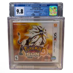 CGC 9.8 A++ Pokémon Sun Nintendo 3DS New Sealed Game