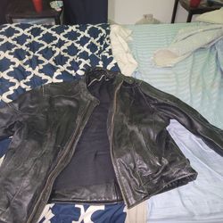 Used  Mens Leather Coat