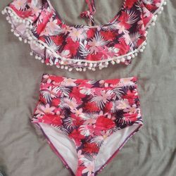 Two Piece Bathing Suit.
