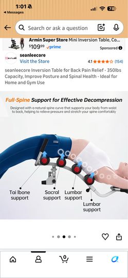 Inversion table