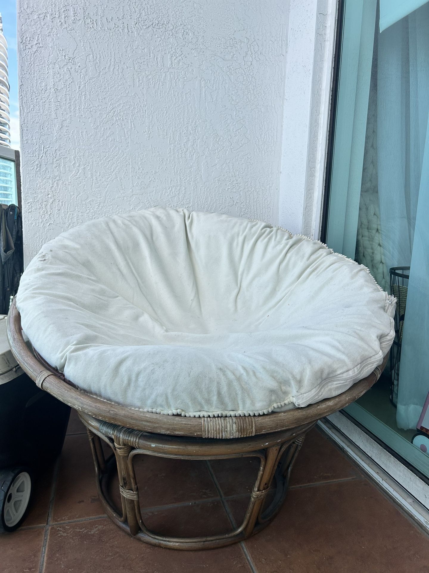 Bali Rattan Papasan Chair Sofa