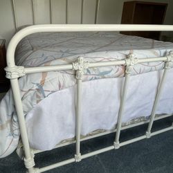 Antique Iron Bed Frame (headboard and footboard)
