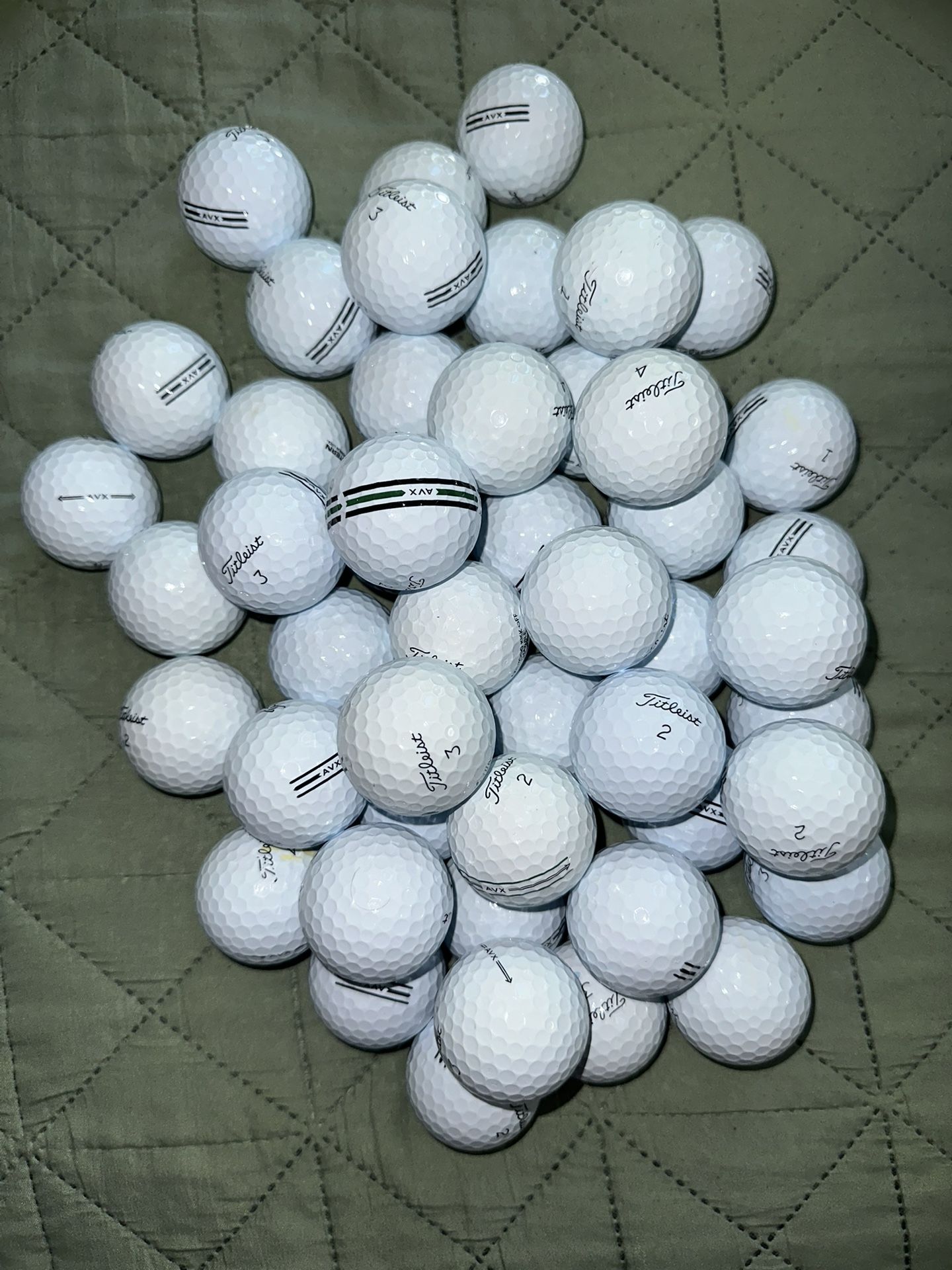 50 Titleist Avx Golf Balls