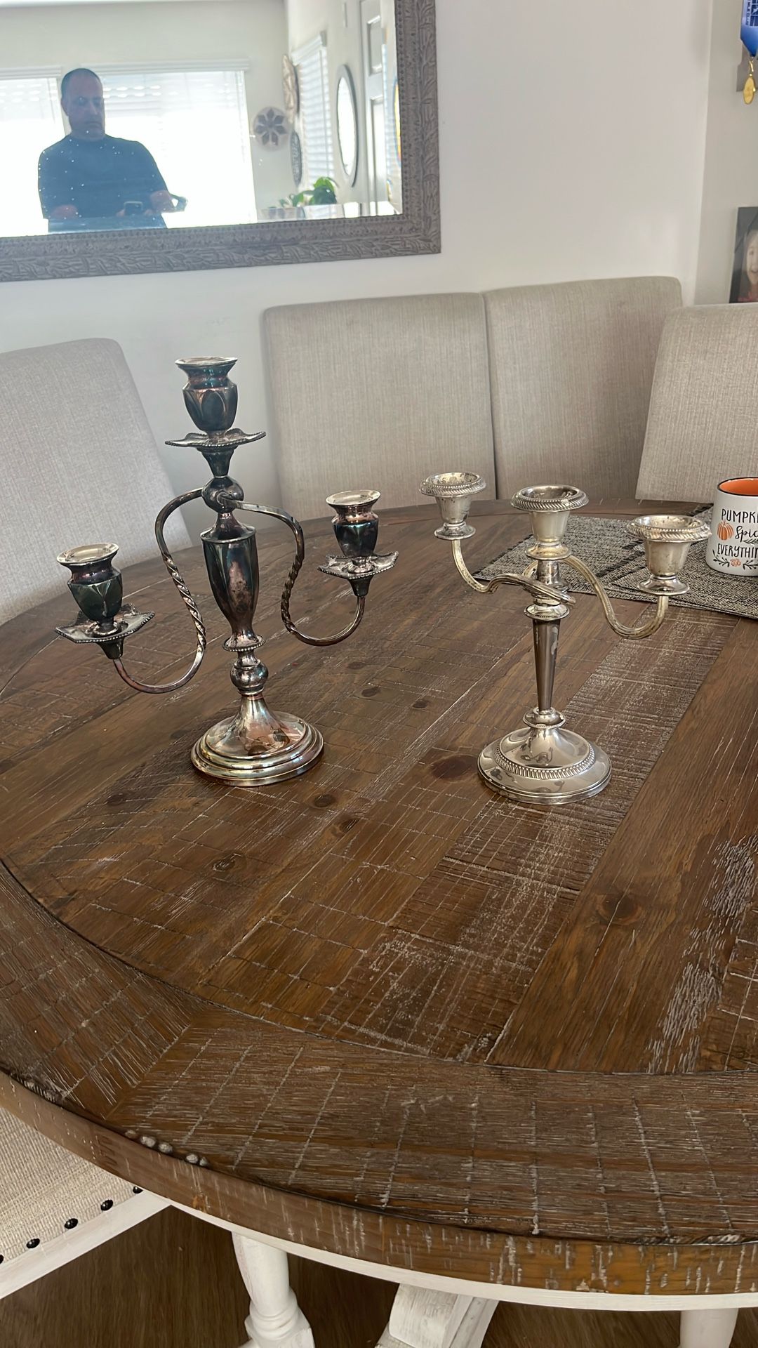 Candelabras Silver Plate