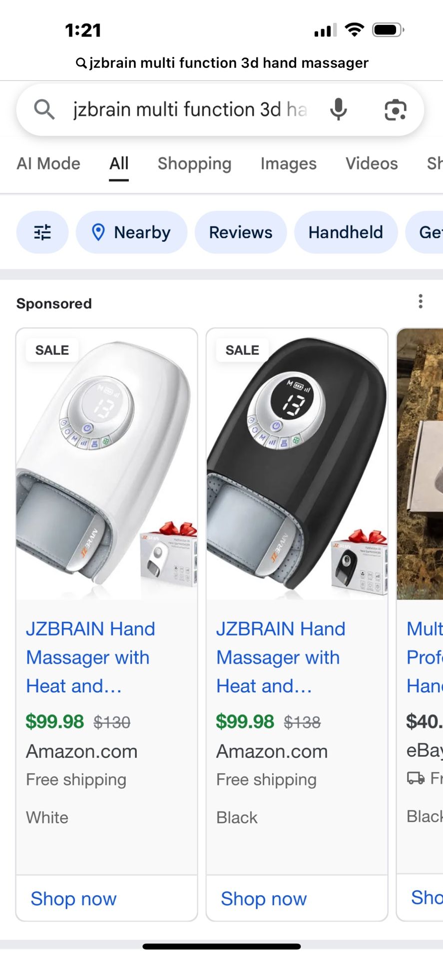 JZBRAIN Hand-Spa Massager