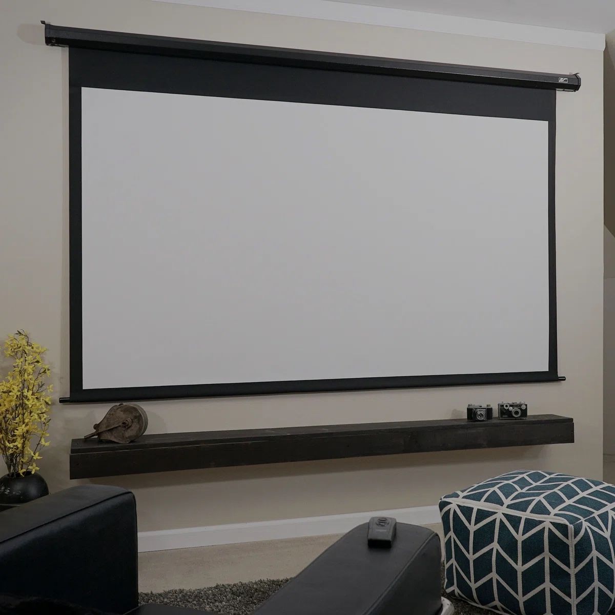 Elite Screens Spectrum 100" Electric Motorized Projector Screen with Multi Aspect Ratio Function, 16:9, Home Theater 8K/4K Ultra HD Ready Projection