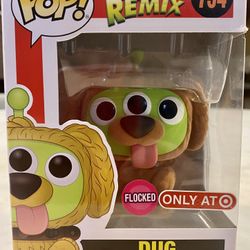 PIXAR FUNKO POP! REMIX DUG FLOCKED TARGET EXCLUSIVE!