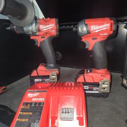 Milwaukee Fuel M18 Combo With Batteries And Charger 