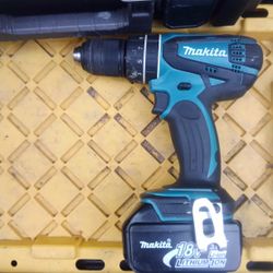 Makita Drill Hammer Drill  1 18v Battery 3.0ah 