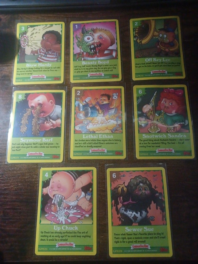 Garbage Pail Kids  Game Cards 2005