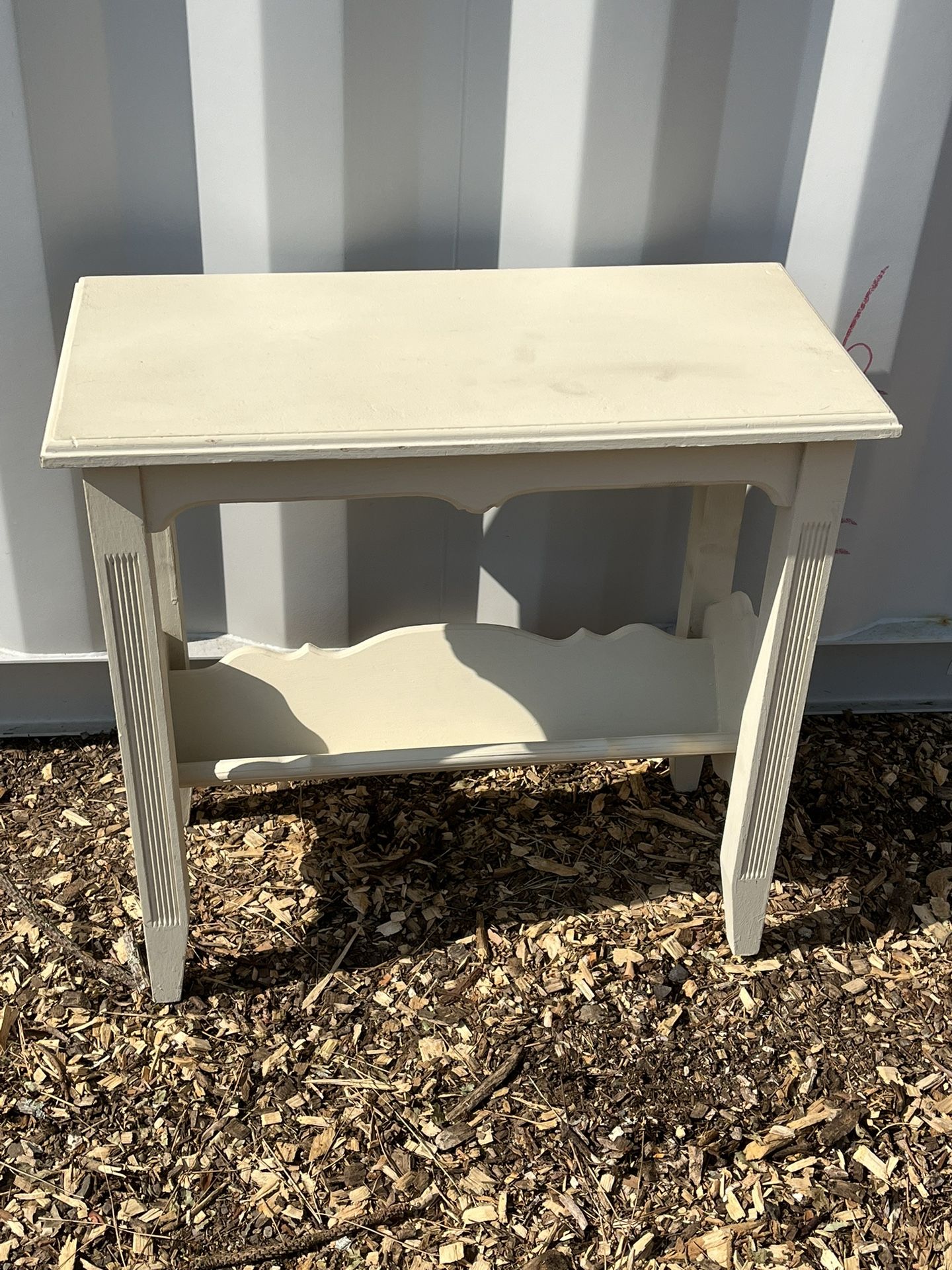 Small wooden side couch table