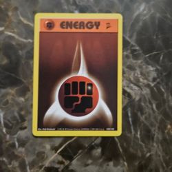 Pokemon Base Set 2 Fighting Energy