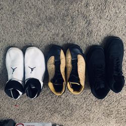 Authentic Nikes and Jordans for sale size 11 black Nikes Are Like New Very Light Wear Asking $40 For All please read info