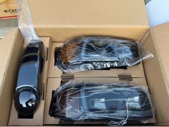 01-06 GMC Yukon Denali Smoke Black LED Strip Headlights Parking Lights