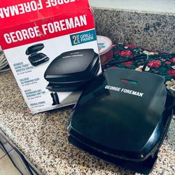 George Foreman Electric Grill-Two Serving Grill & Panini Compact Size