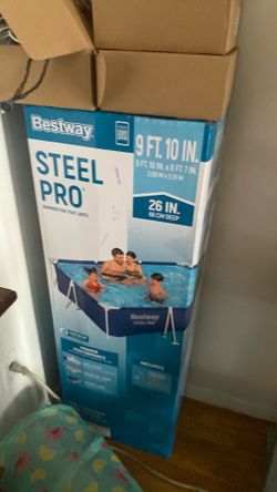 Best way steel pro  pool 9ft by 10 in