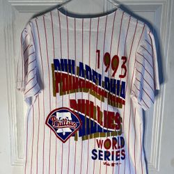 1993 World Series Phillies jersey On Majestic Tag