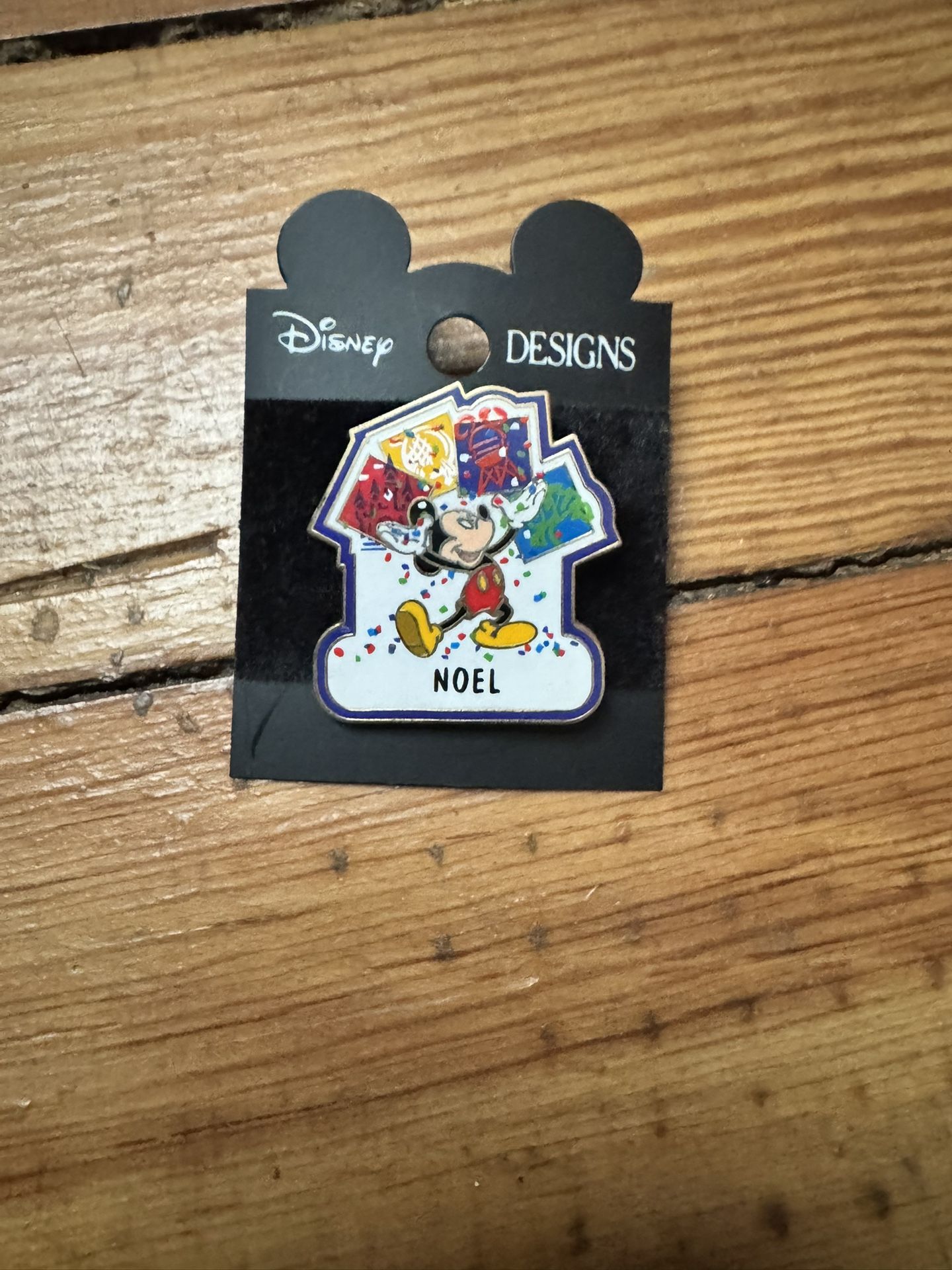 Disney Christmas Noel Pin Mickey Mouse