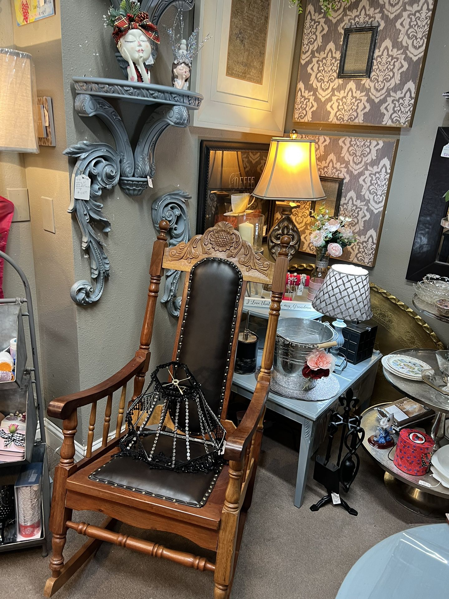 Antique Sturdy Rocking Chair 