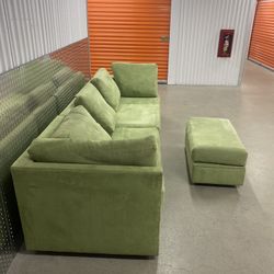 Sectional Couch And Bean Bag Set