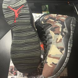 Jordan 10 Camo Size 10 Used