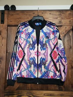NEW RARE 2015 Adidas Originals Florera Superstar Optic Bloom Track Jacket Size L