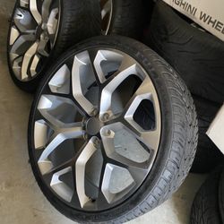 26s 26s inch wheels brand new in box fits Chevy Silverado Avalanche Tahoe Gmc Denali Yukon Sierra Hummer Cadillac Escalade Infiniti Qx80 Q56Nissan