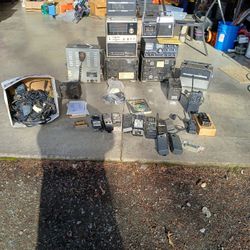 One lot of old radio equipment