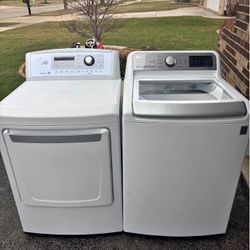 LG washer and gas dryer set