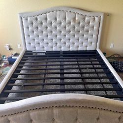 King Diamond Tuck Bed Frame