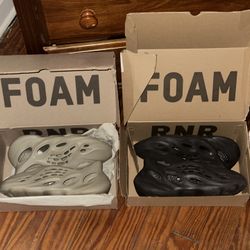 Yeezy Foam Runners “stone salt” And “onyx”