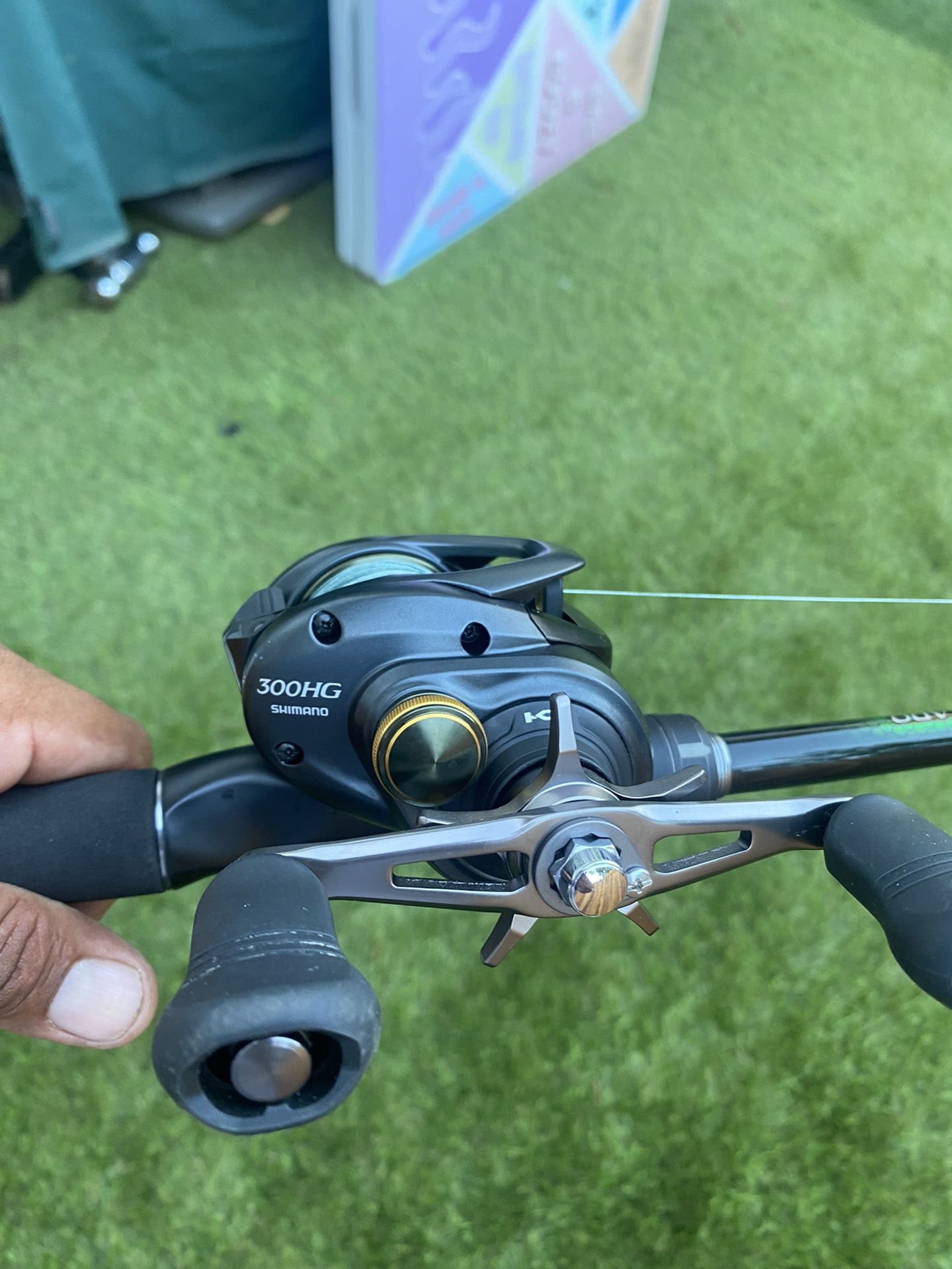 Shimano Curado 300HG Bait Caster Combo 50 Pound Braid