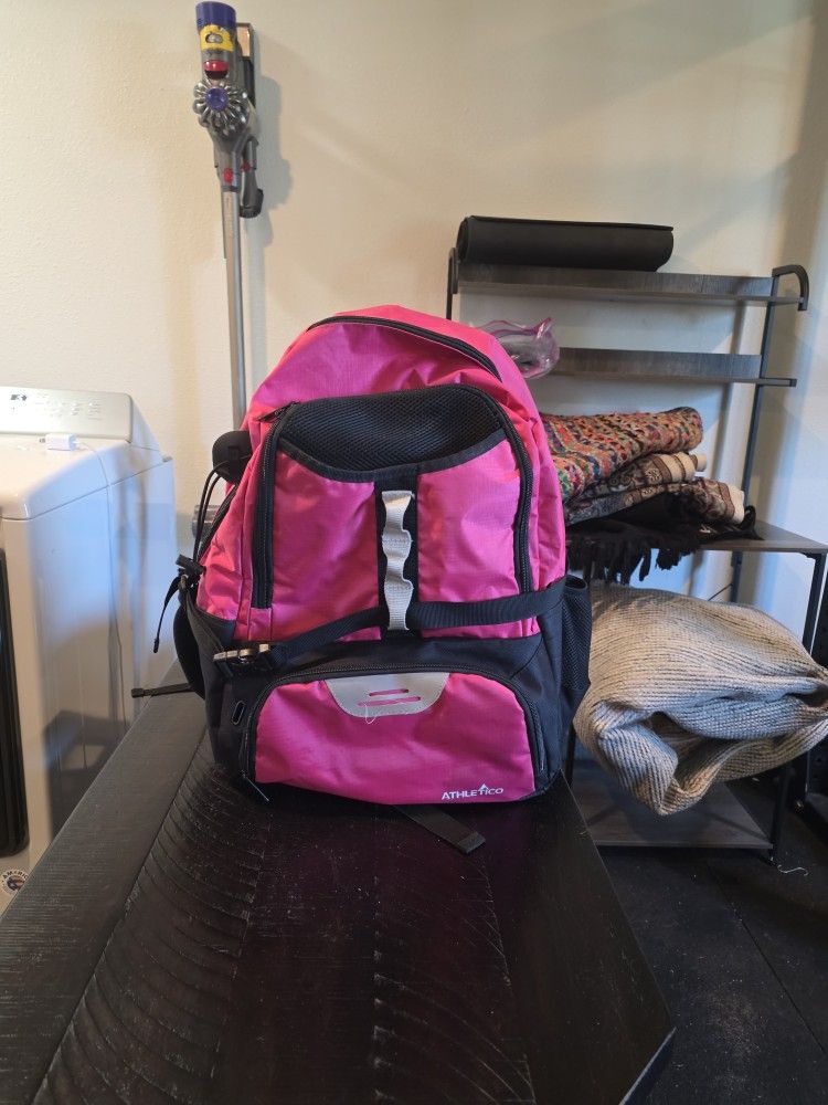 Athletico Kids Backpack – Pink/Black (Great Condition)