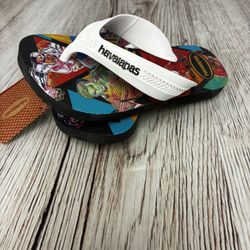 Havaianas Action Tv Character Kids Flip Flops Size 9