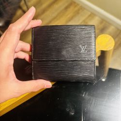 Louis Vuitton Epi Wallet In Black 