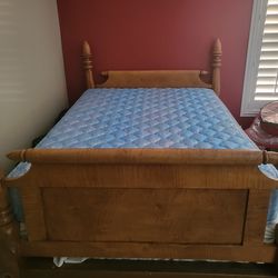 Antique Tiger Maple full size bed