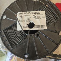 14 gauge solid copper wire black 500 ft