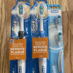 2 Oral B Battery Toothbrush With Refills ($18/set)