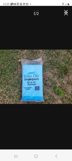 Shipping Available Brand-New Package Of Total Dry Underpads 10-Count 30 In. X 36 In.