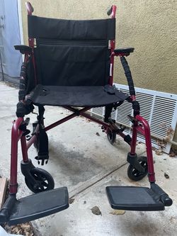 Folding Transport Wheelchair
