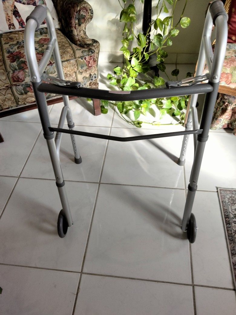 Guardian Two Button Folding Walkers with 5