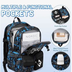 Fimibuke Backpack for School Boys, 3 PCS Cool 