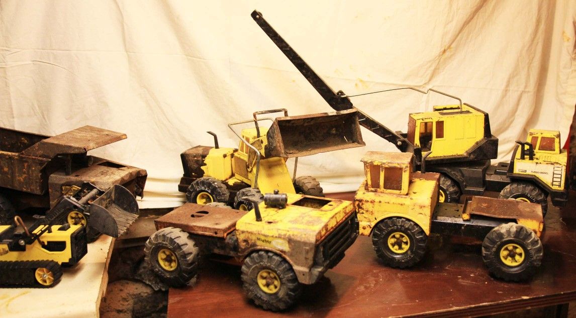 10 Various Tonka Trucks, Loaders....ect for Restoration