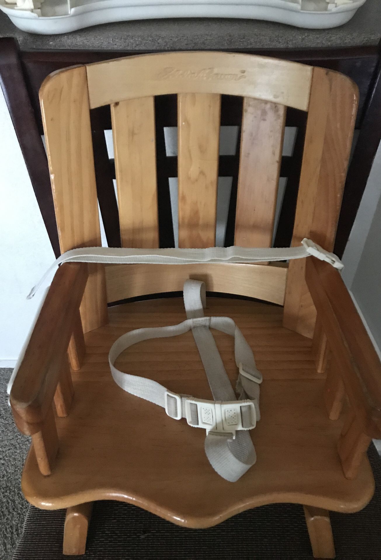 Eddie Bauer Wooden Booster High Chair