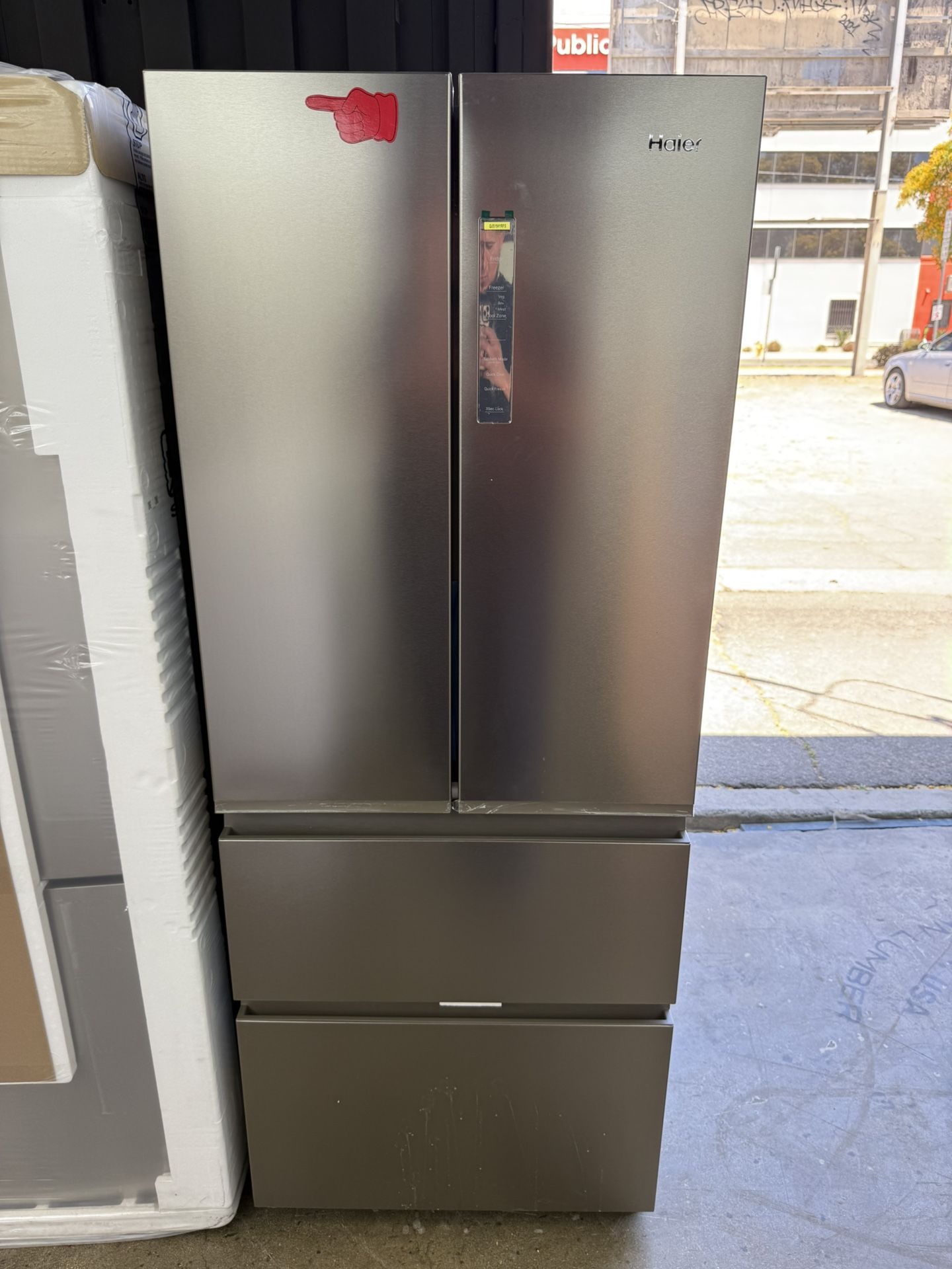 Brand new Haier 4 door refrigerator 28 inches 