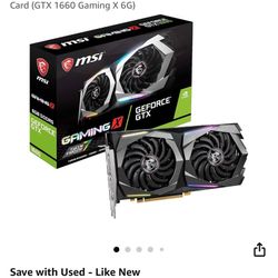MSI GeForce Gtx 1660 (Read DESCRIPTION)