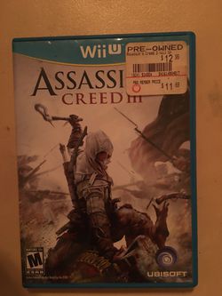 Nintendo Wii U assassin’s creed 3